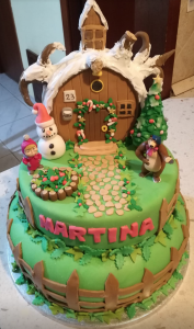 Masha and the bear party theme: the cake
